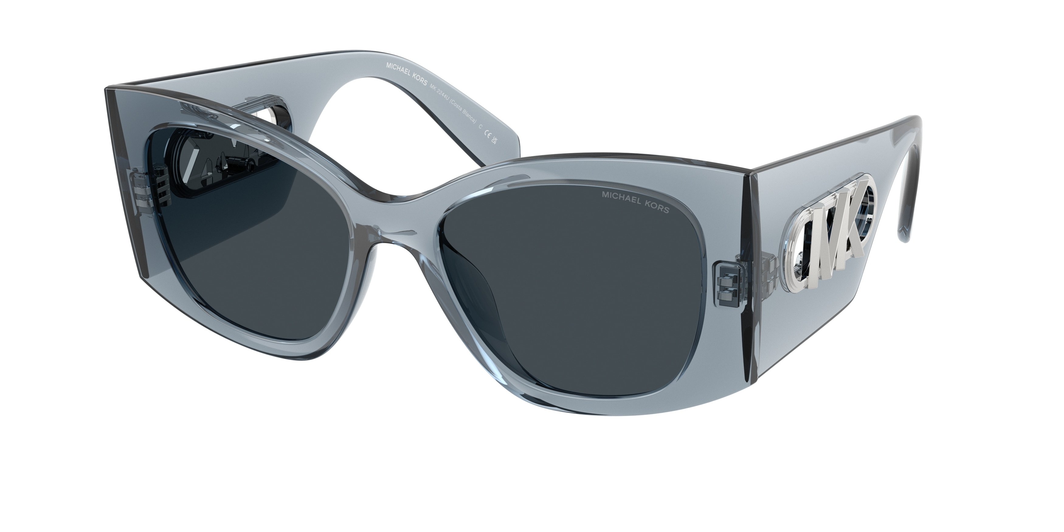 Michael Kors Woman MK2244U COSTA BLANCA 401487 Sunglasses Injected Blue Blue Squared Normal-image